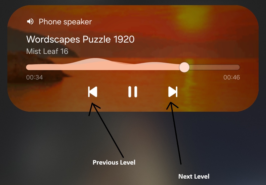 navigate the audio player while playing
