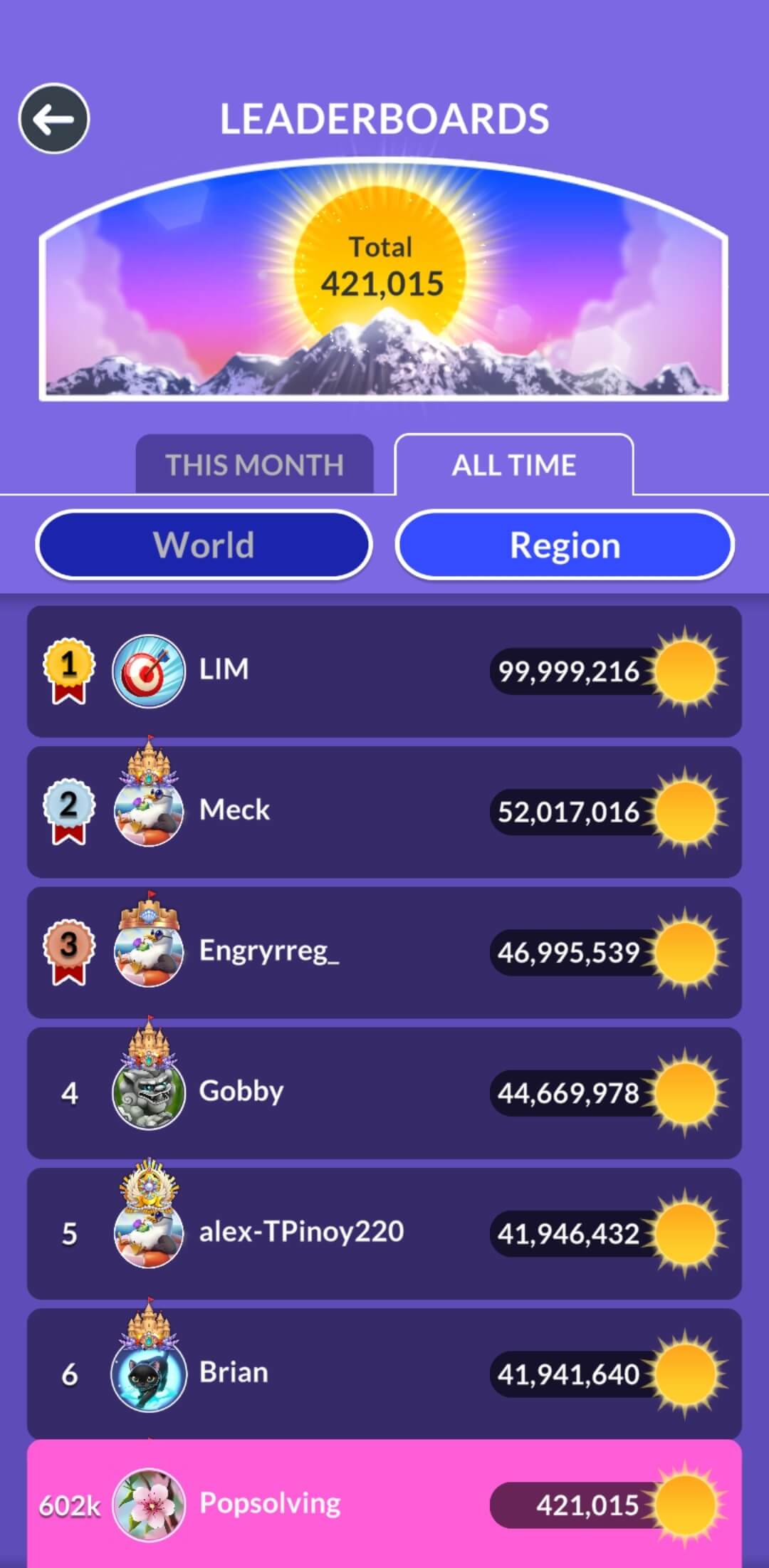 Wordscapes leaderboard update August 6, 2026