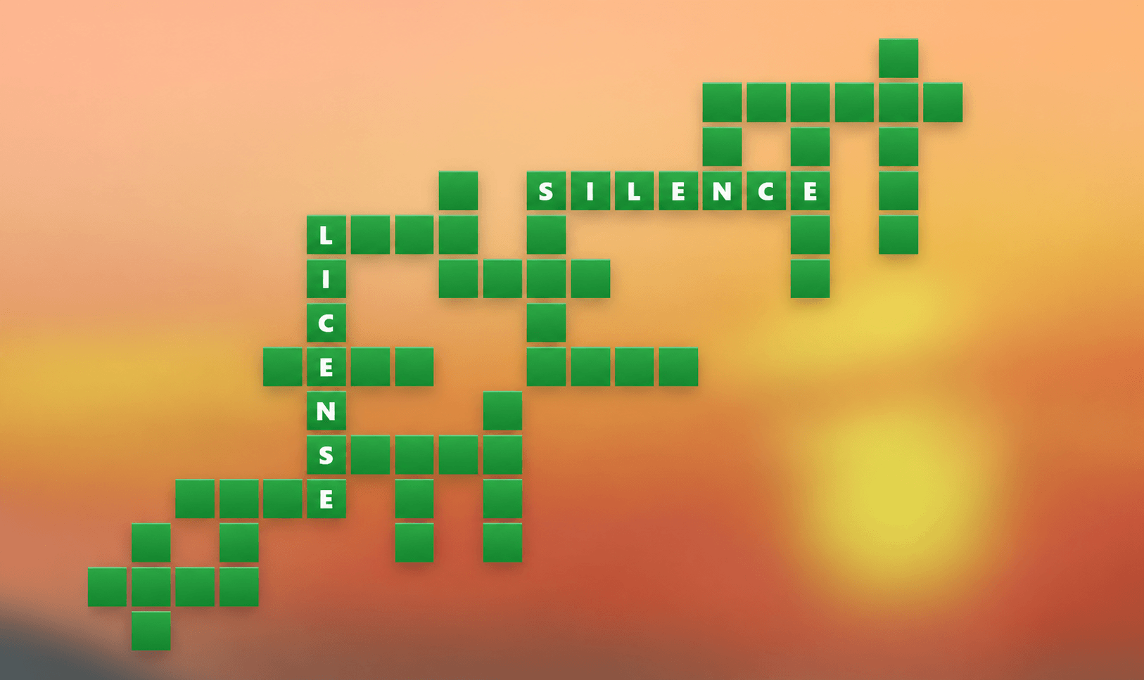 wordscapes silence license grid shape